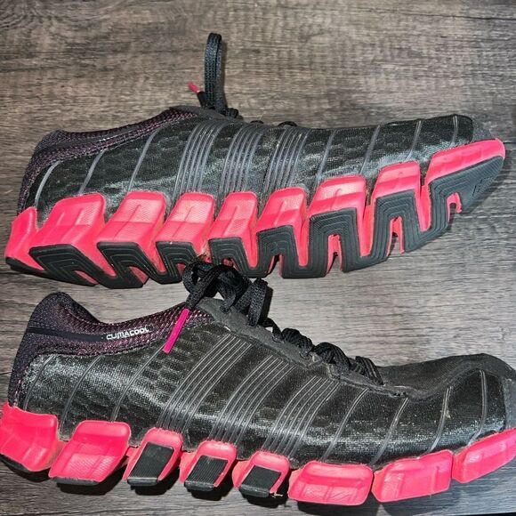 Adidas CC Ride Black and Pink Clima Cool Sneakers Size 8.5 - Picture 3 of 12
